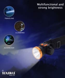 VR Bright Lite EN- 5084 LASER LED HEAD TROCH 5 hrs Torch Emergency ...