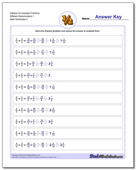 Image result for Addition of Improper Fractions