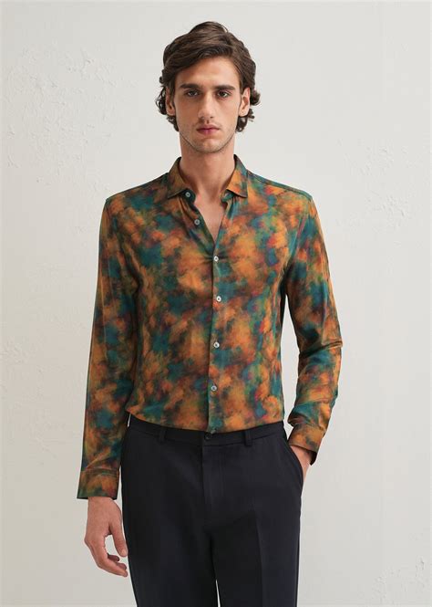 Multi Color Abstract Printed Shirt