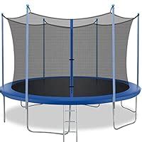 BestMassage Trampoline 10FT Round Jumping Table with Safety Enclosure ...
