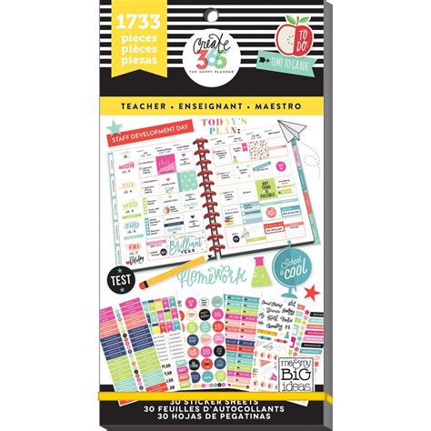 me & my BIG ideas Sticker Value Pack for Big Planner - The Happy ...