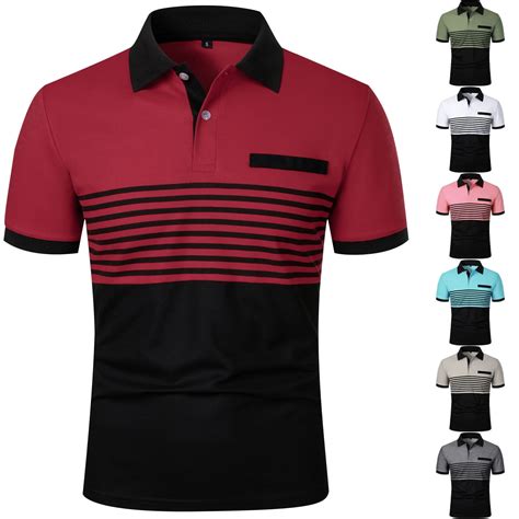 BiZtdJrK Lightening Sales, Mens Short Sleeve Golf Collared T-Shirts ...