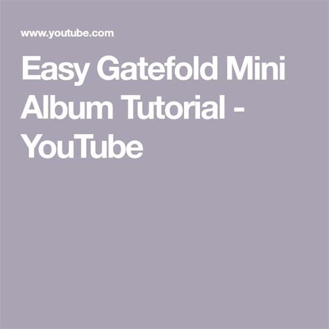 Image result for Gatefold Mini Album Tutorial 2