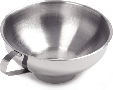 Amazon.com: Norpro Stainless Steel Wide-Mouth Funnel w/ Handle, Silver ...