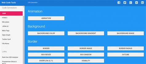 CSS Code Generator 的图像结果