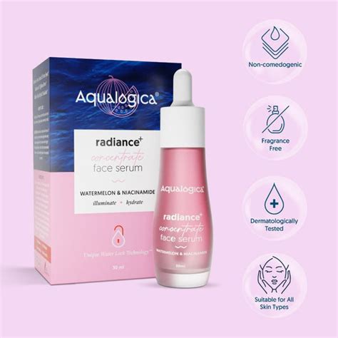Buy Aqualogica Radiance+ Concentrate Face Serum | Crafted with ...