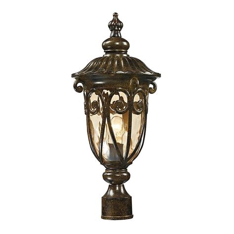 Logansport Hazlenut Bronze Traditional Outdoor Post Light in the Post ...