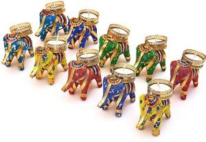 Superior craft Rajasthani Elephant Tealight Candle| Hathi T-Light ...