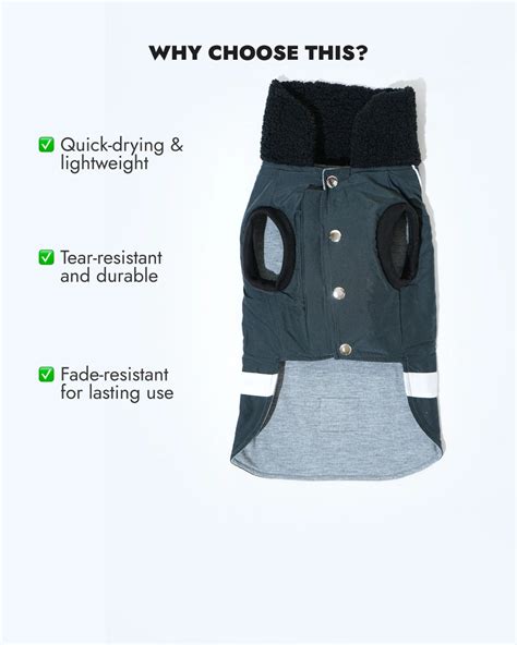Pawfect Shield Puffer Jacket - Dark Grey – Barks & Wags