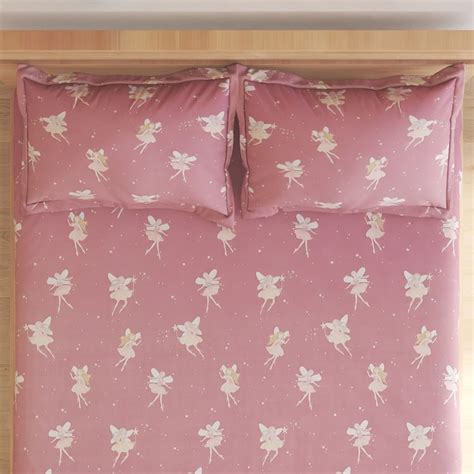 Buy Slate Kids Fairies Cotton 150TC Printed 3Pcs Queen Bedsheet Set ...