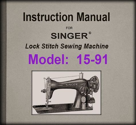 Image result for Singer Sewing Machine Model 15 Manual