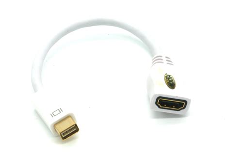 Mini DVI Male to HDMI Female Video Adapter Converter AD MDVI HDMI Gold ...