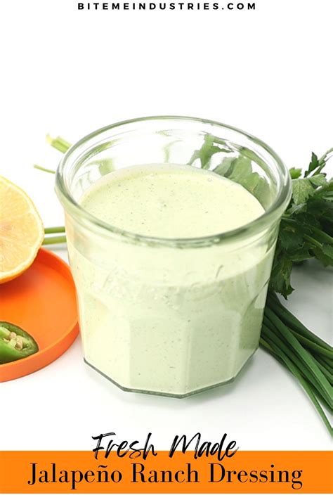 Jalapeno Ranch Dressing - Easy To Make! - BITE ME INDUSTRIES