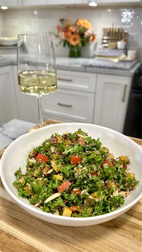 Simple Autumn Kale Harvest Salad Recipe - Erin O'Brien Food Blog