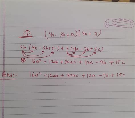 multiply (4a-3b+5c) (4a+3) - Brainly.in