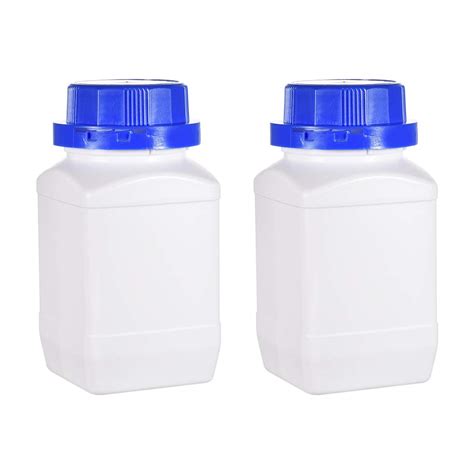 Buy uxcell Plastic Lab Chemical Reagent Bottle, 500ml16.9 oz Wide Mouth ...