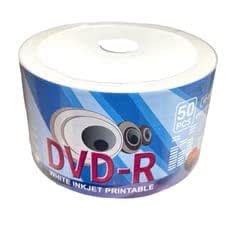 DVD-R 16x 4.7GB White Inkjet Hub Printable 50 Pieces by LSK Media ...