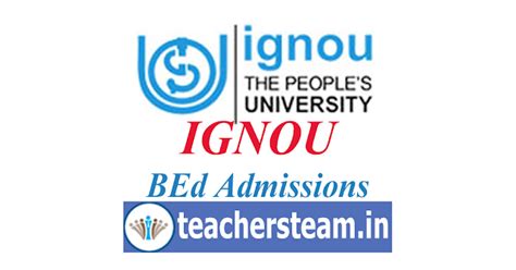 IGNOU BED Admissions Entrance Test Notification ~ Teachers Updates