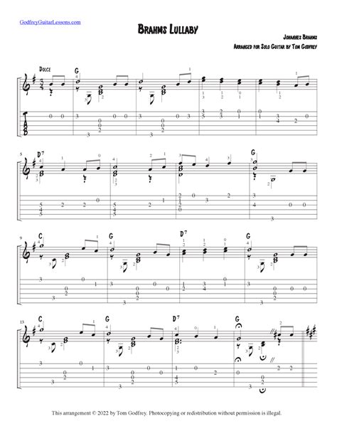 Lullaby Guitar Chords