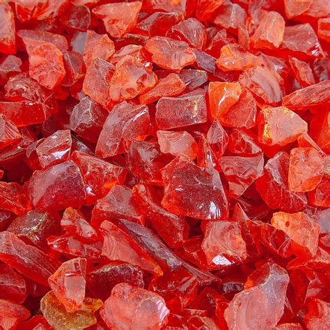 Yard Elements Tangerine- Crushed Fire Glass For Indoor and Outdoor Fire ...