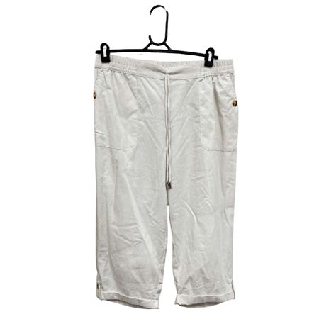 Rockmans Crop Linen Pants