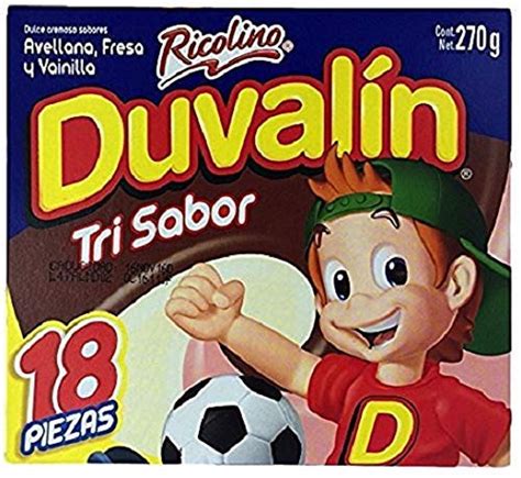 Buy ricolino Duvalin Hazelnut & Vanilla & Strawberry Mexican Sweet ...