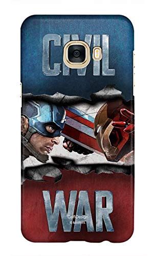 CelfiDesign Marvel Civil war Tear Through Back Cover Case Samsung ...