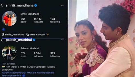 Smriti Mandhana And Palash Muchhal Cryptically Reacts For The First ...
