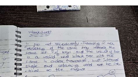 DAA Worksheet 2 - Practice Notes on Red-Black Trees and Operations ...