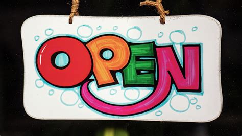 Download wallpaper 3840x2160 sign, inscription, colorful, text, open 4k ...