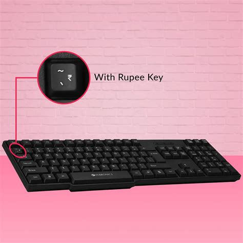 Zebronics Companion 107 Keyboard and Mouse Combo