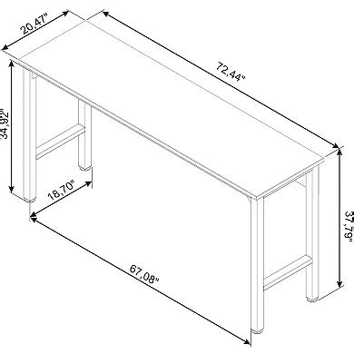 MANHATTAN COMFORT 3-Piece Fortress Mobile Garage Cabinet & Worktable Set