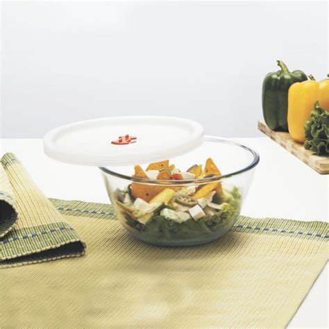 Mixing Bowl Borosilicate Glass with Lid 500 ml. – Signoraware