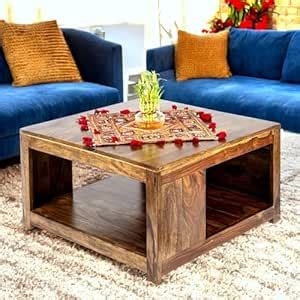 Ikiriya Milan Sheesham Wood Coffee Table in Teak Finish (1 Yr. Warranty ...