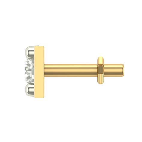 Beautiful Aahana Yellow Gold Diamond Nosepin Online Jewellery Shopping ...