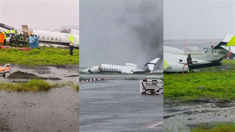 Private jet slides off runway in Mumbai airport | The Times of India