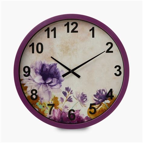 Buy Casablanca Floral Print Wall Clock from Home Centre at just INR 799.0