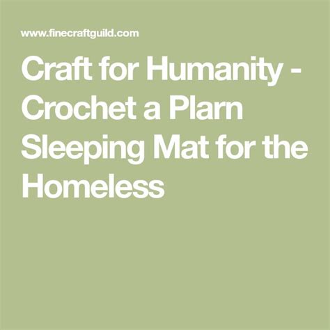 Image result for Crochet Pattern for Homeless Mat