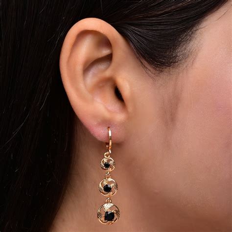 Buy Black Diamond Drop Earrings For Women in India at Best Price - Zop ...