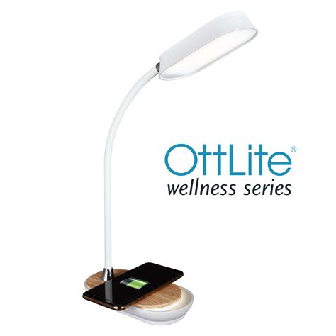 OttLite Wellness Series | Inspire LED Desk Lamp with Wireless Charging