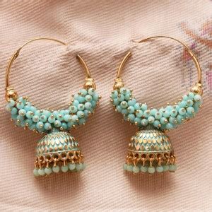 Flipkart.com - Buy RAJ JEWELLERY South Indian Ethnic Aqua Blue Color ...