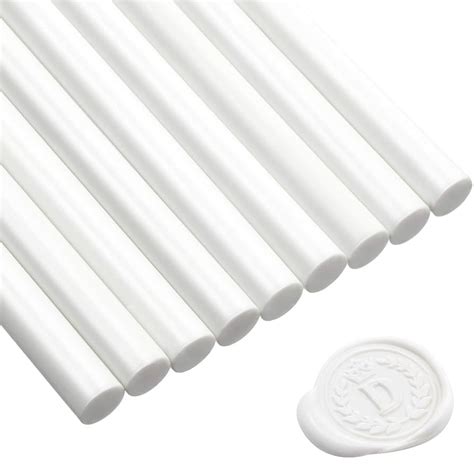 Coffee Tumbler 52pcs Pearl White Wax Seal Sticks - Glue Gun Sealing Wax ...