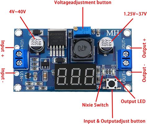 Weewooday Adjustable LM2596S DC-DC Buck Converter India | Ubuy