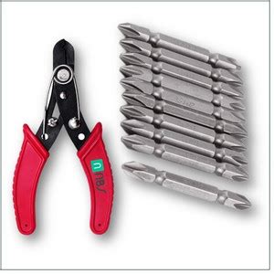 NBS NBS Wire Cutter and Plus/Plus Bit (10 Bits Set) Hand Tool Kit Price ...