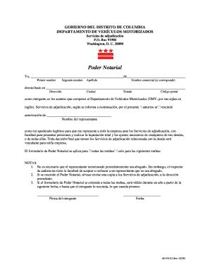 2005-2026 Form DC AD-PA-01 SP - Blank Fillable Template | Fill Out ...