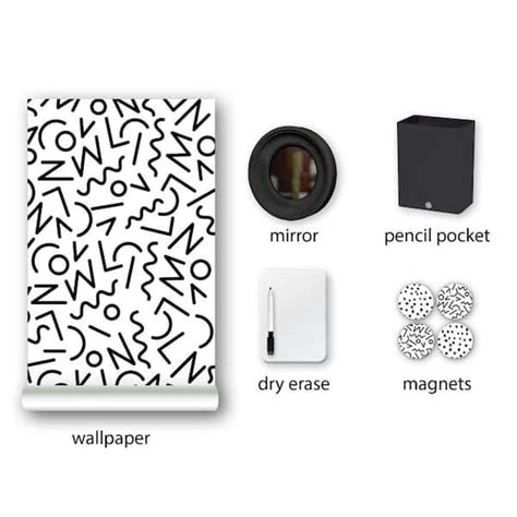 Buy Doodle Black Locker Kit Wall Decal Online at Lowest Price in Ubuy ...