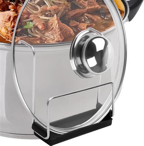 Amazon.com: 2 Pack Stainless Steel Slow Cooker Lid Holder Kitchen Crock ...