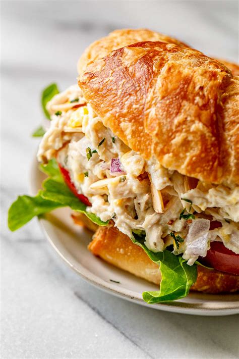 Tarragon Chicken Salad with Almonds| Amy in the Kitchen