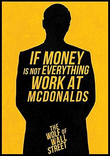 UT Wolf of Wall Street Rolled Poster for Room and Office Self Adhesive ...