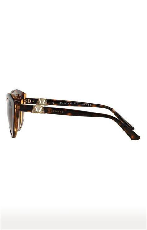 Bvlgari Brown Cateye Sunglasses